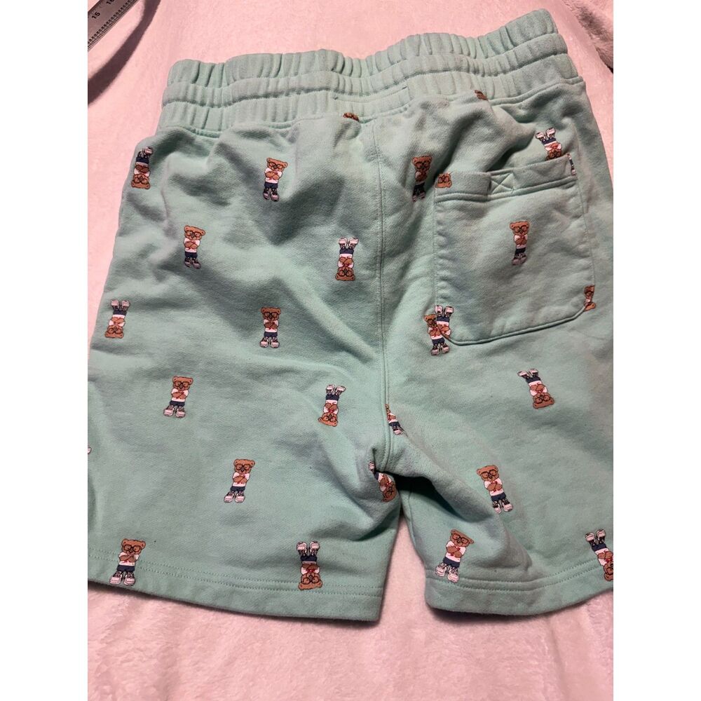Hustle Gang Mint Green Teddy Bear Sweat Shorts Men's Large
